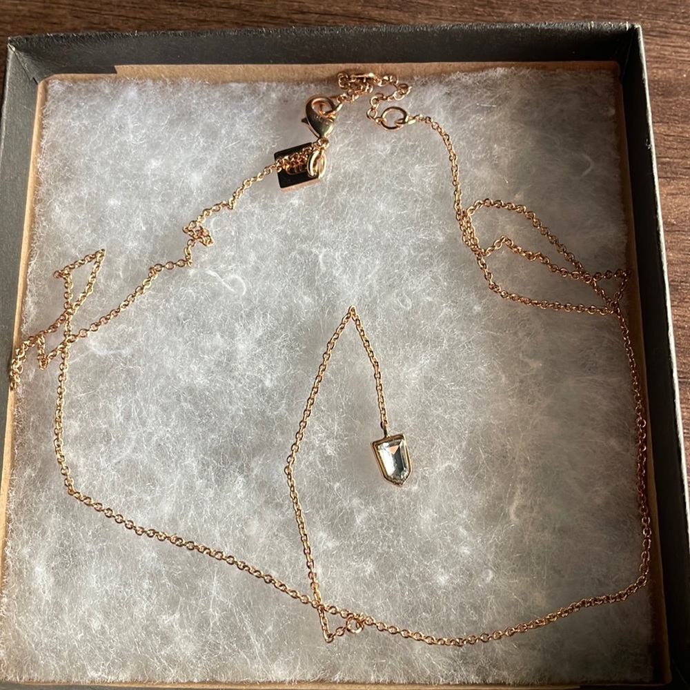 Rose Gold Drop Necklace BANANA REPUBLIC